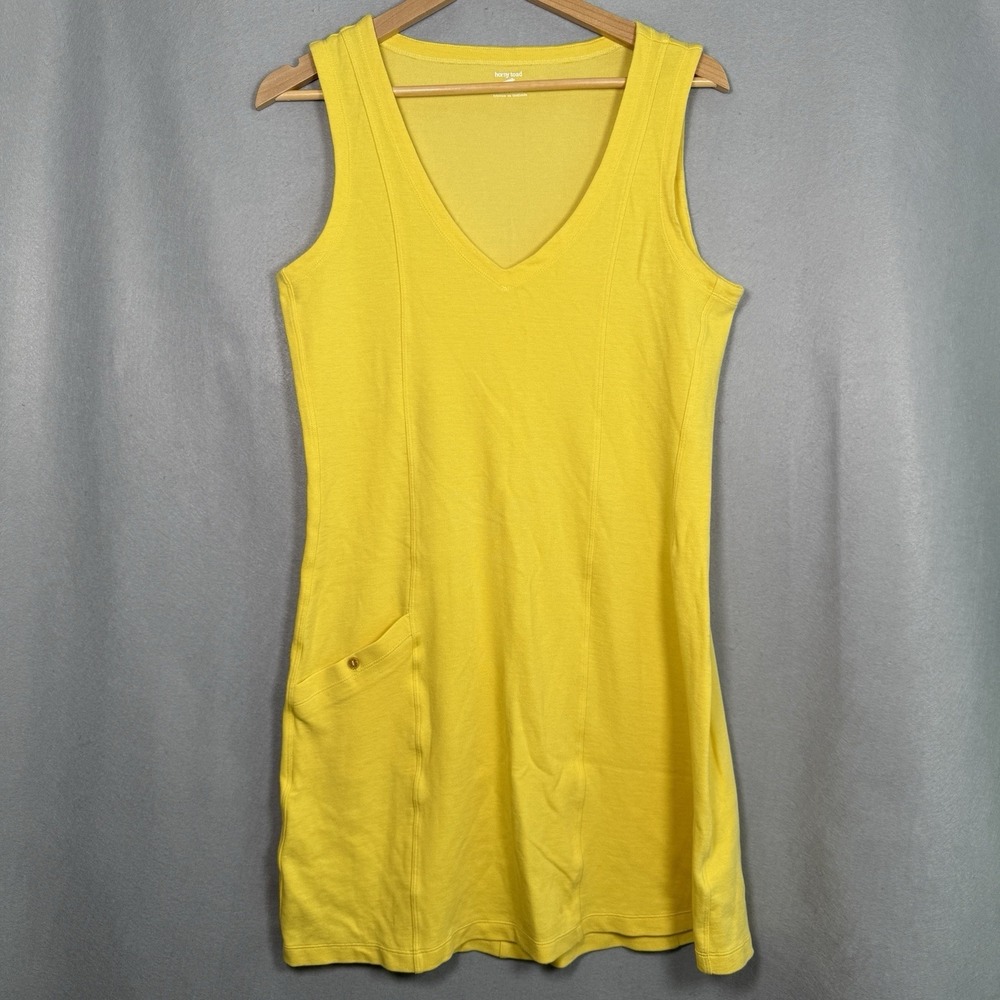 Horny Toad Mini Dress V-Neck Sleeveless Single Pocket Knit